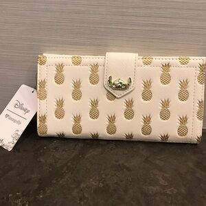 Disney Cream and Gold Pineapple Wallet